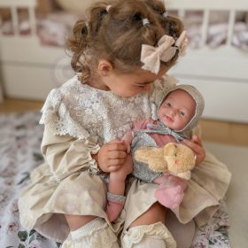 WOOPIE-ROYAL-Baby-Doll-36-cm-in-Teddy-Bear-Outfit-Feeding-Accessories-2