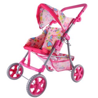 WOOPIE ROYAL Doll Stroller Colorful Hearts