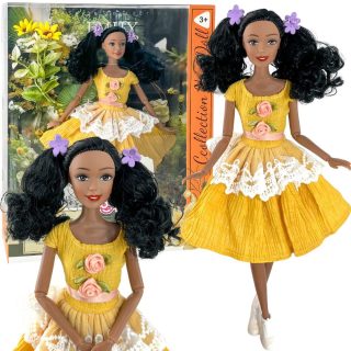 WOOPIE ROYAL Emi Doll 32 cm Fashionable Outfit and Beautiful Black Hair