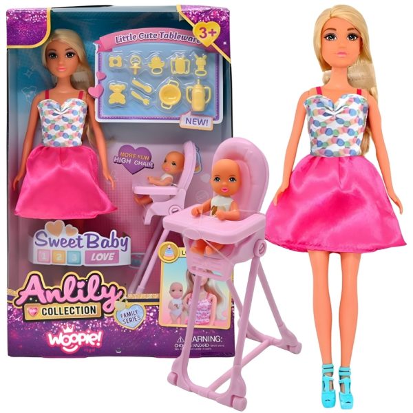 WOOPIE-ROYAL-Lily-Baby-Doll-Highchair-Accessories-Set WOOPIE ROYAL Lily Baby Doll Highchair Accessories Set