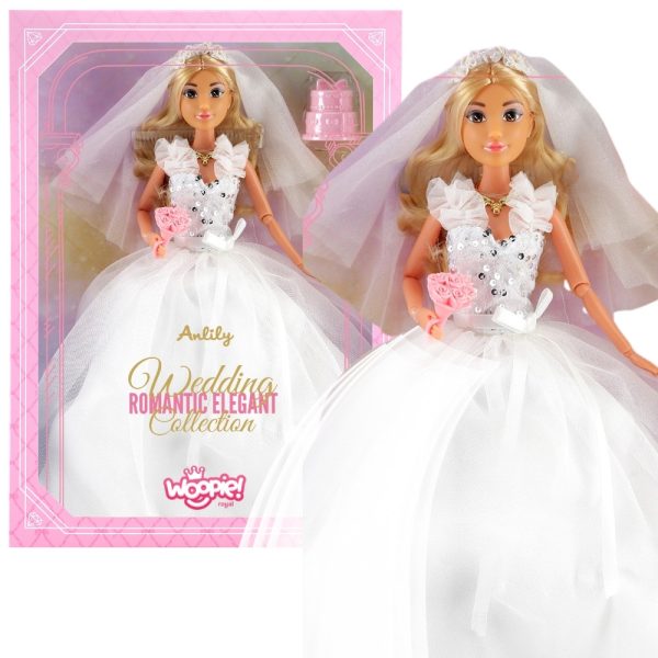 WOOPIE ROYAL Lily Doll 30 cm Bride Wedding Dress Accessories