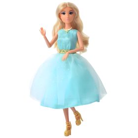 WOOPIE-ROYAL-Lily-Doll-30-cm-Long-Blonde-Hair-Elegant-Turquoise-Dress-1