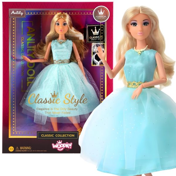 WOOPIE-ROYAL-Lily-Doll-30-cm-Long-Blonde-Hair-Elegant-Turquoise-Dress WOOPIE ROYAL Lily Doll 30 cm Long Blonde Hair Elegant Turquoise Dress