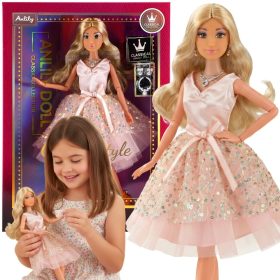 WOOPIE-ROYAL-Lily-Doll-30-cm-Long-Blonde-Hair-Pink-Dress-Jewelry WOOPIE ROYAL Lily Doll 30 cm Long Blonde Hair Pink Dress Jewelry
