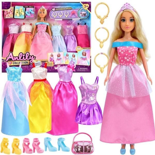 WOOPIE-ROYAL-Set-of-5-Ball-Gowns-with-Accessories-and-Doll WOOPIE ROYAL Set of 5 Ball Gowns with Accessories and Doll