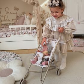 WOOPIE-ROYAL-Vintage-Teddy-Bear-Doll-Stroller-1