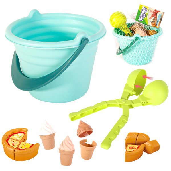WOOPIE Sand Set FUN ICE CREAM 2-in-1 Ice Cream Factory Śnieżek 15 pcs.