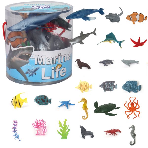 WOOPIE Set of Sea Animals Figures 33 pcs.