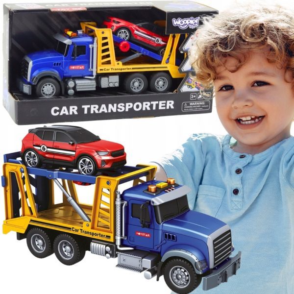 WOOPIE-Tow-Truck-Transporter-with-Car-Light-Sound-Scale-114 WOOPIE Tow Truck Transporter with Car Light Sound Scale 1:14