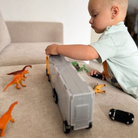 WOOPIE-Truck-Transporter-2in1-Dinosaur-Set-Model-2