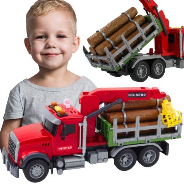 WOOPIE-Truck-with-Moving-Timber-Crane-Sound-Light-114 WOOPIE Truck with Moving Timber Crane