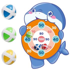 WOOPIE Velcro Dartboard Shark Arcade Game