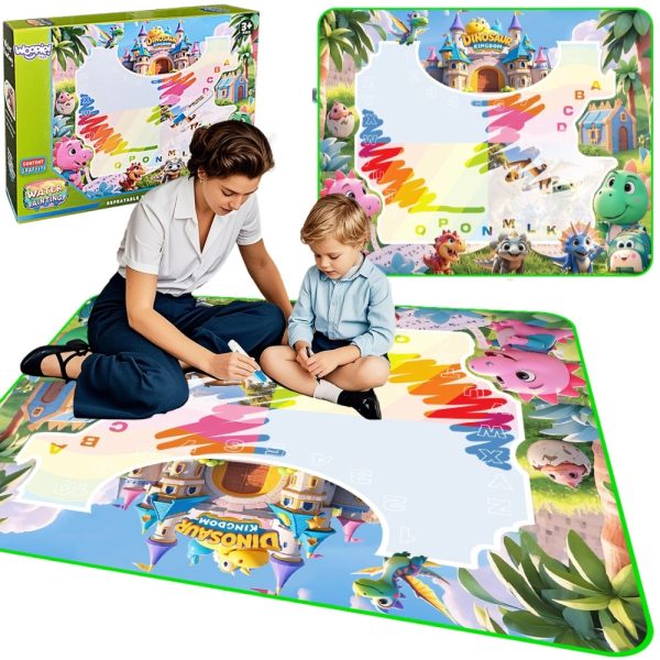 WOOPIE-Water-Painting-Mat-for-Kids-with-Dinosaurs-Accessories WOOPIE Water Painting Mat for Kids with Dinosaurs + Accessories