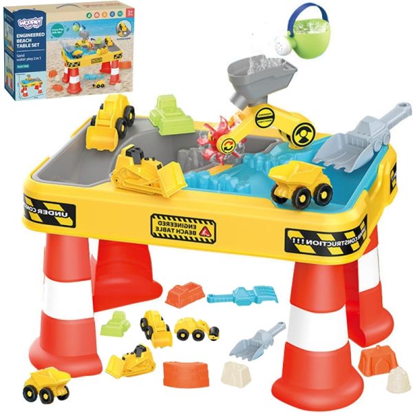 WOOPIE-Water-Table-2-in-1-Sandbox-Construction-Site-4-Cars-12-pcs WOOPIE Water Table 2 in 1 Sandbox Construction Site + 4 Cars 12 pcs.