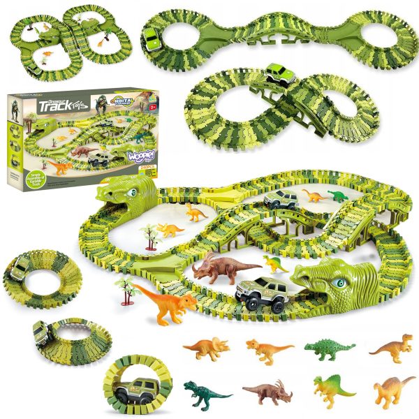 WOOPIE-XXL-Dinosaurs-Car-Track-240-pcs WOOPIE XXL Dinosaurs Car Track 240 pcs.