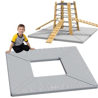 CLASSIC WORLD EDU Gymnastics Mattress Trapezoidal Protective Mat for Outdoor Tower