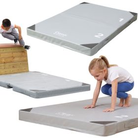 CLASSIC WORLD EDU Two-piece Foldable Protective Gymnastics Mat