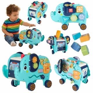 Dramblys montessori manipuliacinė lenta pounder sorter blokai plaktukas 26cm