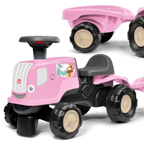FALK-Ride-on-Tractor-with-Trailer-Birdy-Farm-Pink-1-3-years FALK Ride-on Tractor with Trailer Birdy Farm Pink 1-3 years