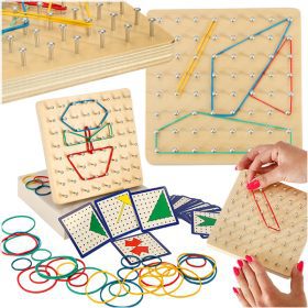 Geoboard Geoplan medinė dėlionė Geoboard Geoplan medinė dėlionė