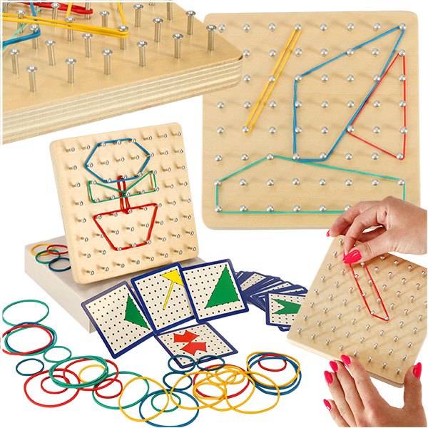 Geoboard Geoplan medinė dėlionė Geoboard Geoplan medinė dėlionė
