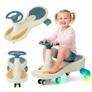 Gravitacijos kalneliai šviečiantys LED ratai su grojančia muzika 76cm mėlynos ir baltos spalvos maks. 120kg
