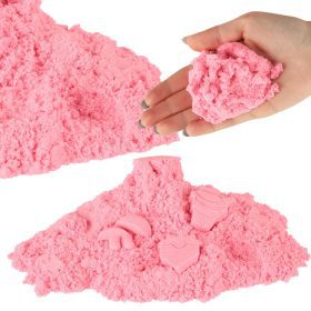 Kinetinis smėlis 1 kg maišelyje rožinės spalvosŽaislai/Kinetinio smėlio ir plastiko masės Kinetinis smėlis 1 kg maišelyje rožinės spalvos