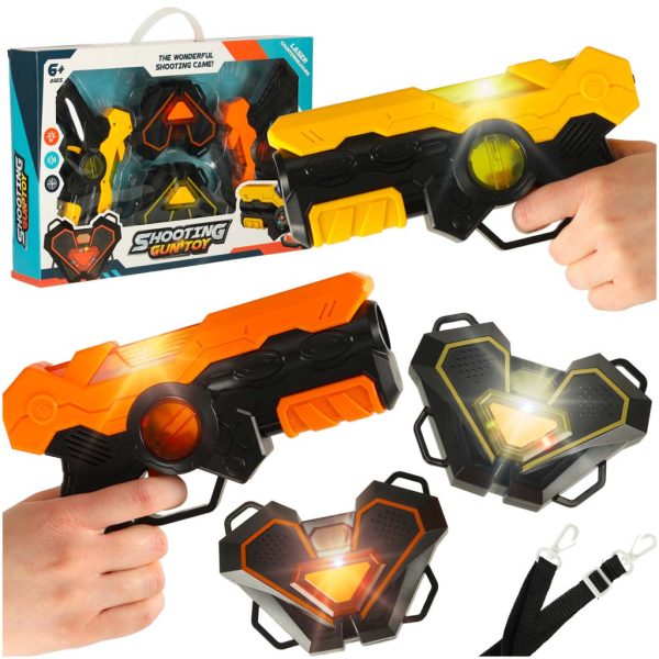 Lazerinis dažasvydžio pistoletas x 2 + interaktyvus taikinys x 2 LASER TAGŽaislai / teminiai žaislai / kariniai žaislai Lazerinis dažasvydžio pistoletas x 2 + interaktyvus taikinys x 2 LASER TAG