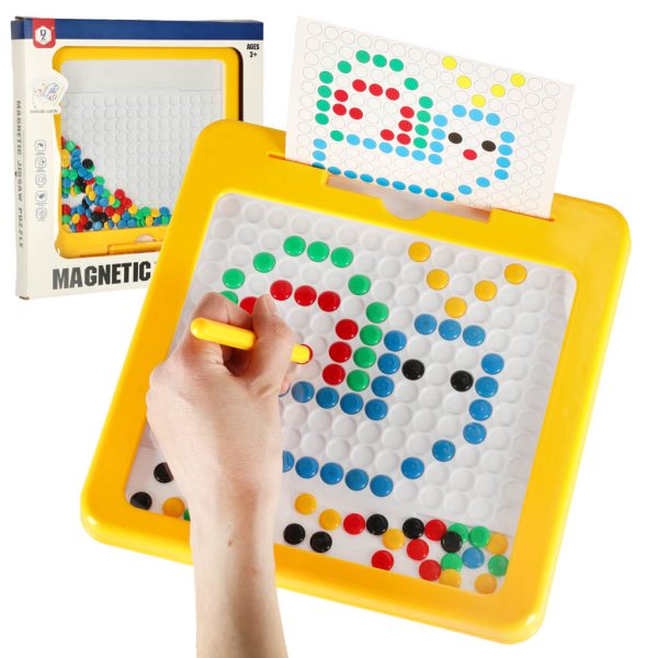 Magnetinės montessori lentos taškai geltoniŽaislai/Mokomieji žaislai Magnetinės montessori lentos taškai geltoni