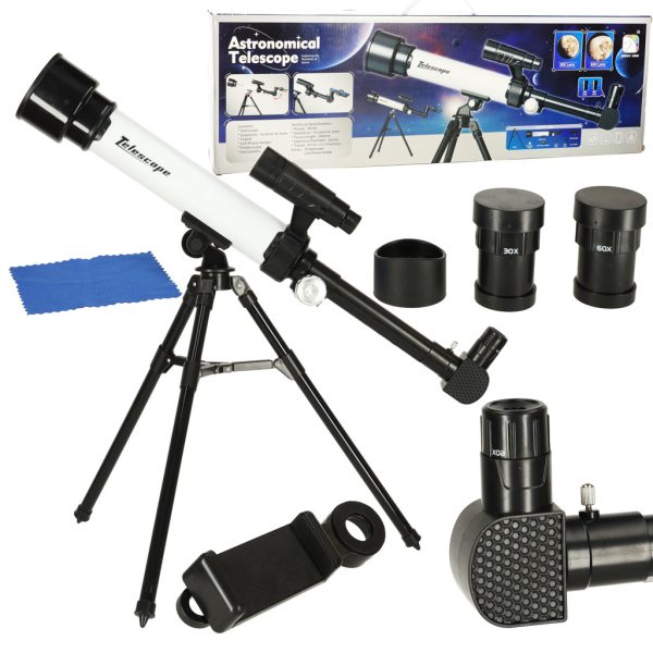 Mokomasis astronominis teleskopas su trikoju vaikamsŽaislai/žaislai STEM Mokomasis astronominis teleskopas su trikoju vaikams