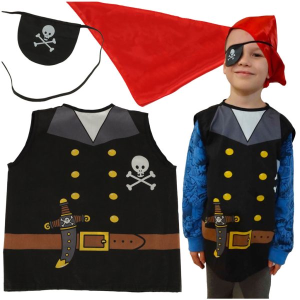 Piratų jūreivio karnavalinis kostiumas 3-8 metų amžiausVaikas/Karnavaliniai kostiumai vaikams Piratų jūreivio karnavalinis kostiumas 3-8 metų amžiaus
