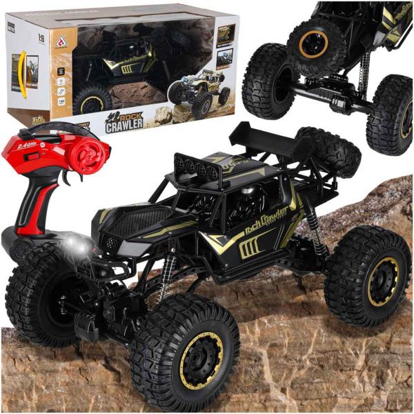 RC automobilis Rock Crawler 2.4GHz 1:8 51cm juodasŽaislai/Nuotoliniu būdu valdomi modeliai/Nuotoliniu būdu valdomi automobiliai RC automobilis Rock Crawler 2.4GHz 1:8 51cm juodas