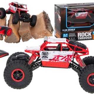RC automobilis Rock Crawler HB 2.4GHz 1:18 raudonas