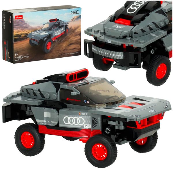 Rastar car 10120 Audi RS Q e-tron 1:30 blokai 376el.Žaislai / automobiliai ir transporto priemonės Rastar car 10120 Audi RS Q e-tron 1:30 blokai 376el.