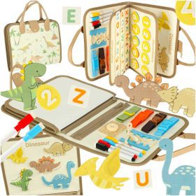 Sensorinė sensorinė montessori manipuliacinė lenta dinozaurų dėklasŽaislai / mokomieji žaislai Sensorinė sensorinė montessori manipuliacinė lenta dinozaurų dėklas