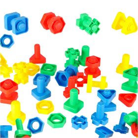 Statybiniai blokai švietimo montessori varžtai 30 elementųŽaislai/Blokai vaikams/Statybiniai blokai Statybiniai blokai švietimo montessori varžtai 30 elementų
