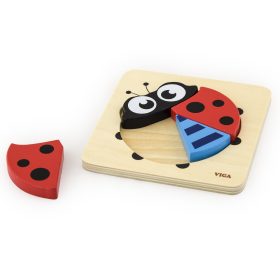 VIGA-Babys-First-Wooden-Puzzle-Ladybug-1