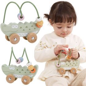 VIGA Bead Maze on Wheels - Crocodile 12M+