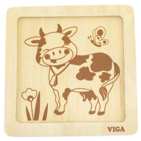VIGA-Handy-Wooden-Cow-Puzzle-3