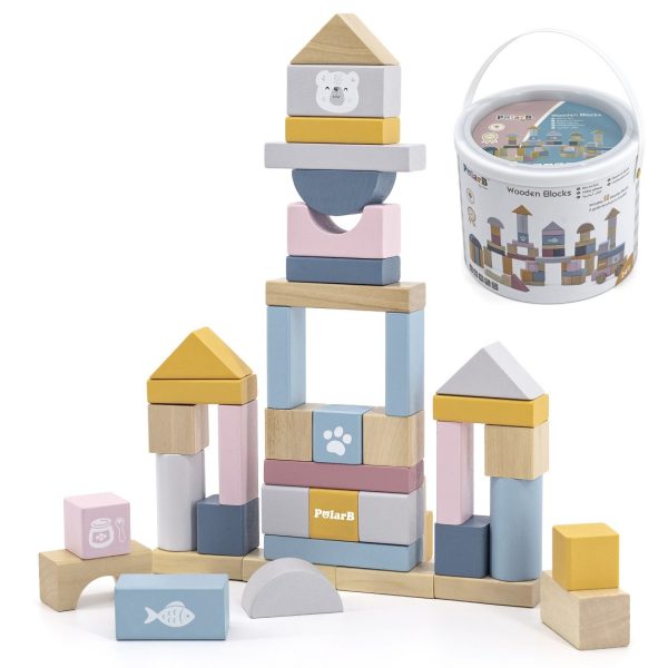VIGA-PolarB-Set-of-wooden-blocks-in-a-bucket-60-pieces VIGA PolarB Set of wooden blocks in a bucket - 60 pieces