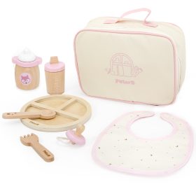 VIGA-PolarB-Wooden-Doll-Feeding-Bag-Set-with-Bottle-and-Bib VIGA PolarB Wooden Doll Feeding Bag Set - with Bottle and Bib