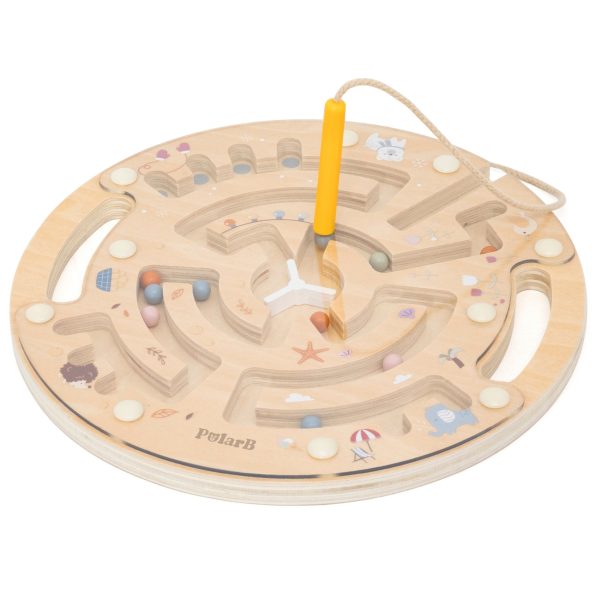 VIGA-PolarB-Wooden-Magnetic-Maze VIGA PolarB Wooden Magnetic Maze