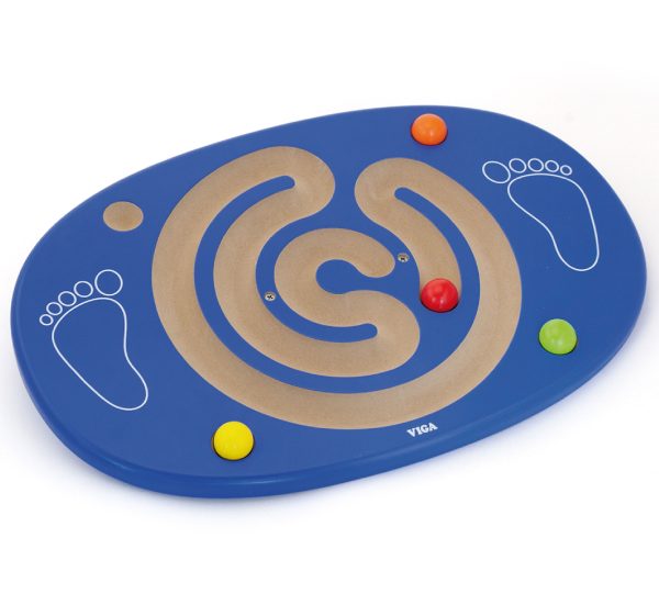 VIGA-Sensory-Wooden-Balance-Board-with-Maze VIGA Sensory Wooden Balance Board with Maze