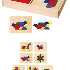 VIGA-Wooden-Geometric-Mosaic-Dienes-Blocks-Montessori-Logical-Puzzle-148-pieces VIGA Wooden Geometric Mosaic Dienes Blocks Montessori Logical Puzzle 148 pieces