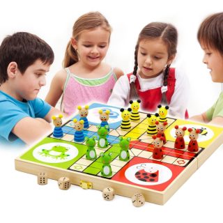 VIGA Wooden Ludo Game