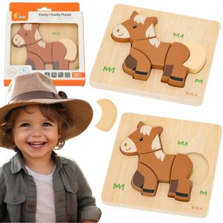 VIGA Wooden Puzzle - My Friend the Horse