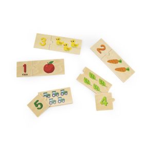 VIGA-Wooden-Puzzle-Set-Match-Numbers-Montessori-Puzzle-2