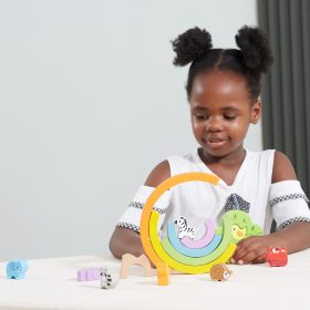 VIGA-Wooden-Rainbow-Puzzle-Creative-Montessori-Blocks-1