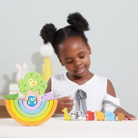 VIGA-Wooden-Rainbow-Puzzle-Creative-Montessori-Blocks-2