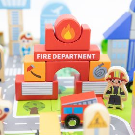VIGA-Wooden-Set-Building-a-City-Blocks-Board-Figures-2